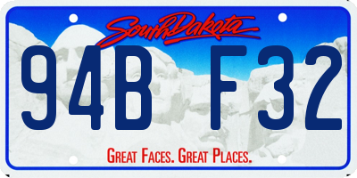 SD license plate 94BF32