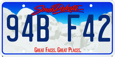 SD license plate 94BF42
