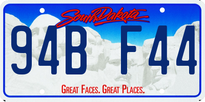 SD license plate 94BF44
