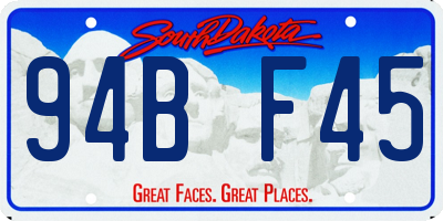 SD license plate 94BF45