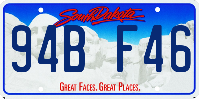 SD license plate 94BF46