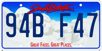SD license plate 94BF47