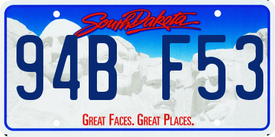 SD license plate 94BF53
