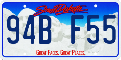 SD license plate 94BF55