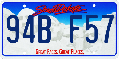 SD license plate 94BF57