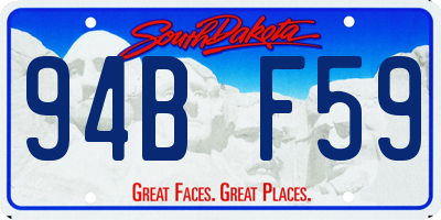 SD license plate 94BF59