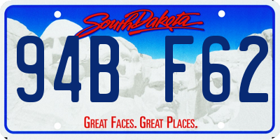 SD license plate 94BF62