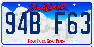 SD license plate 94BF63