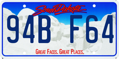 SD license plate 94BF64