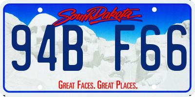 SD license plate 94BF66