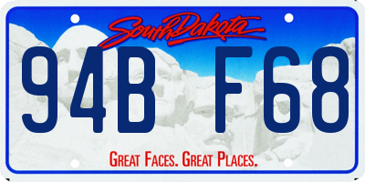 SD license plate 94BF68