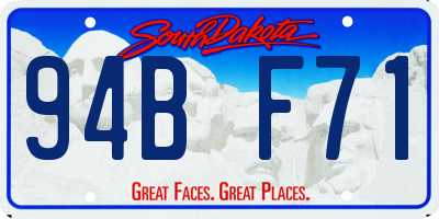 SD license plate 94BF71