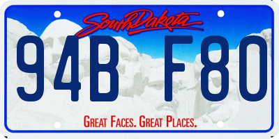 SD license plate 94BF80