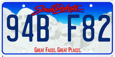SD license plate 94BF82