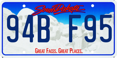 SD license plate 94BF95