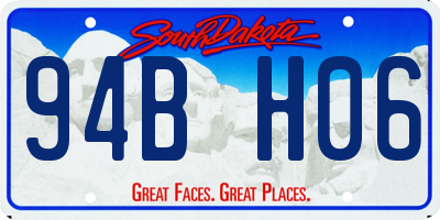 SD license plate 94BH06