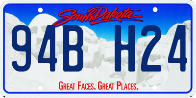 SD license plate 94BH24