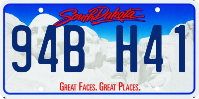 SD license plate 94BH41