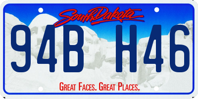 SD license plate 94BH46