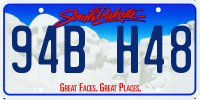 SD license plate 94BH48