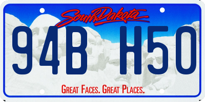 SD license plate 94BH50