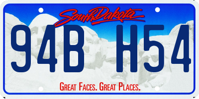 SD license plate 94BH54