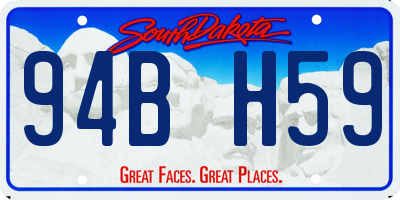 SD license plate 94BH59