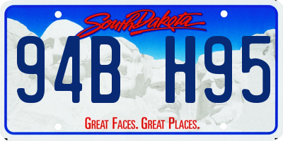 SD license plate 94BH95