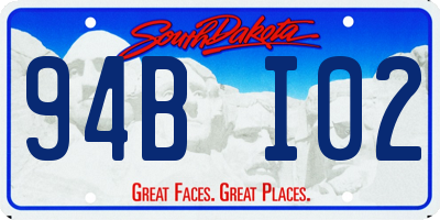 SD license plate 94BI02