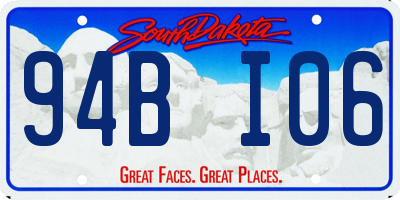 SD license plate 94BI06