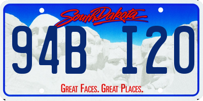 SD license plate 94BI20