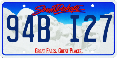 SD license plate 94BI27