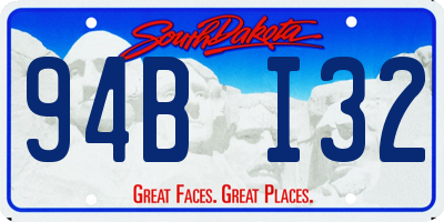 SD license plate 94BI32