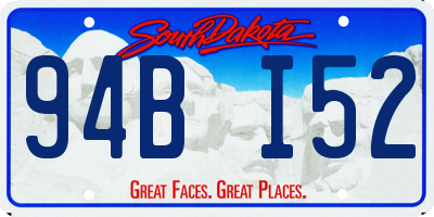 SD license plate 94BI52