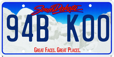 SD license plate 94BK00