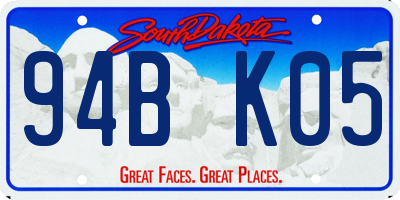 SD license plate 94BK05