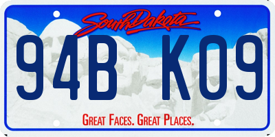 SD license plate 94BK09