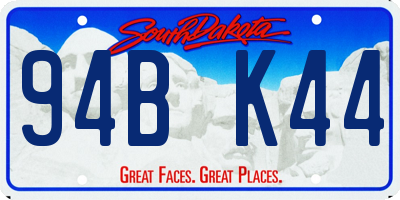 SD license plate 94BK44