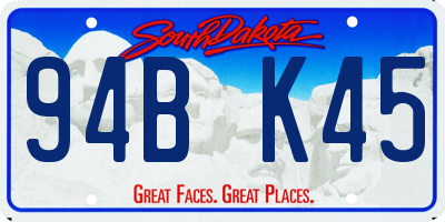 SD license plate 94BK45