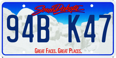 SD license plate 94BK47