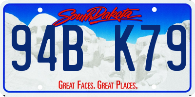 SD license plate 94BK79
