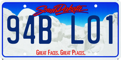 SD license plate 94BL01