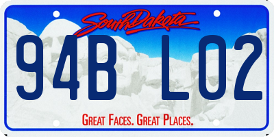 SD license plate 94BL02