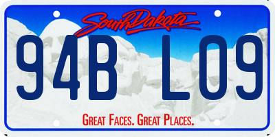 SD license plate 94BL09