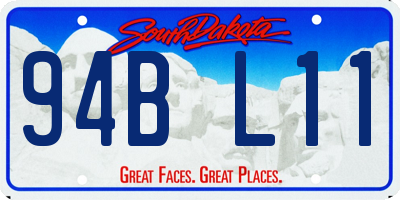 SD license plate 94BL11