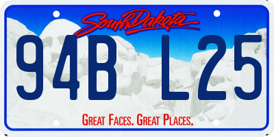 SD license plate 94BL25