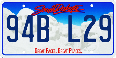 SD license plate 94BL29