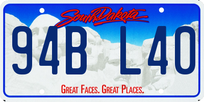 SD license plate 94BL40