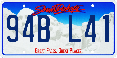 SD license plate 94BL41