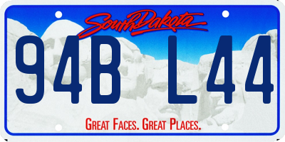SD license plate 94BL44